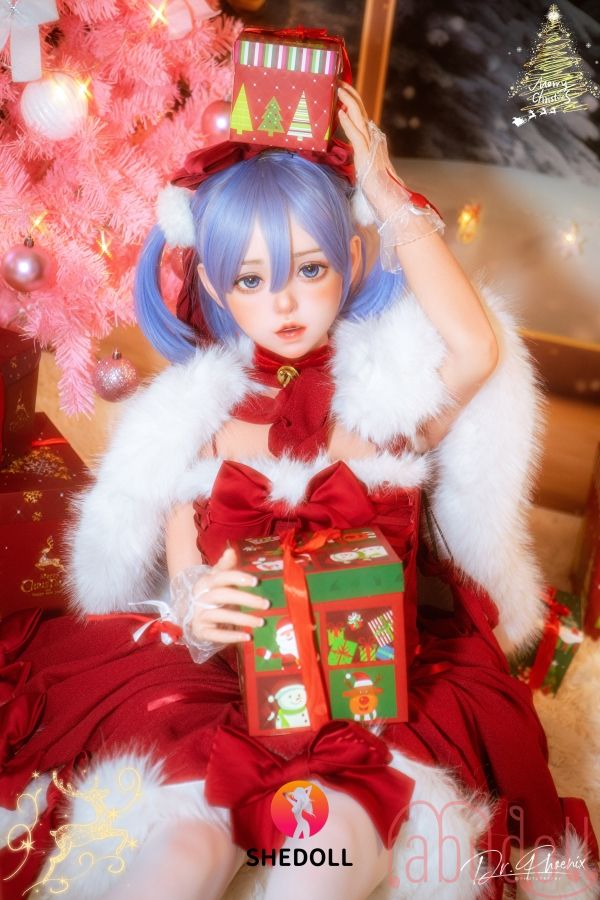 クリスマスガール 紫髪 ドール 等身 大