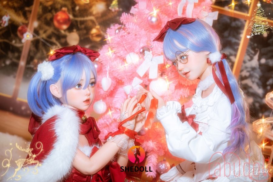 クリスマスガール 紫髪 等身 大 ダッチワイフ