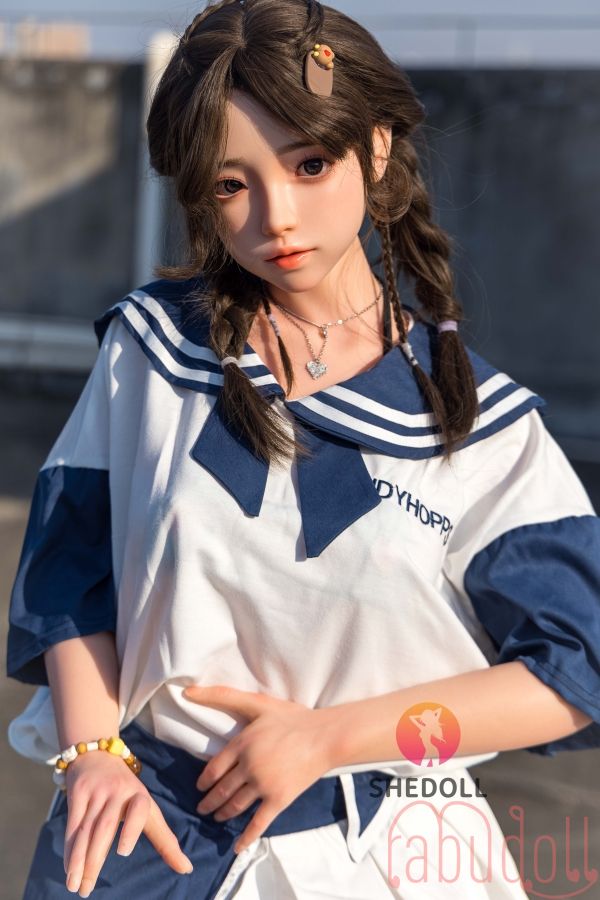 純朴な黒髪の女性 D-cup セックスドール