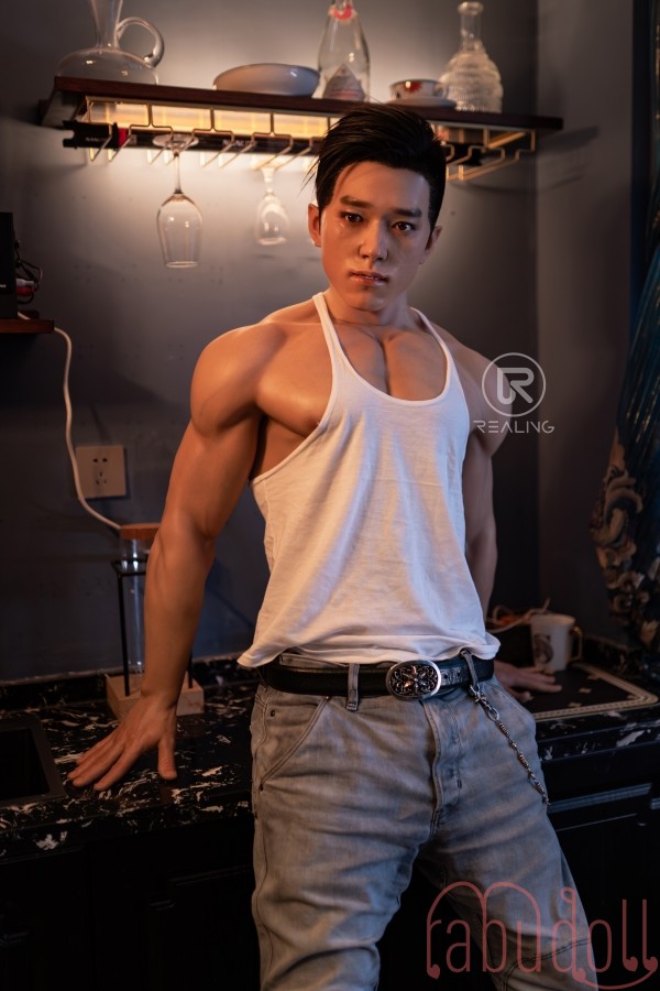  筋肉系 男性型 リアルな口腔構造 模擬口腔付き 外国人 セックス人形