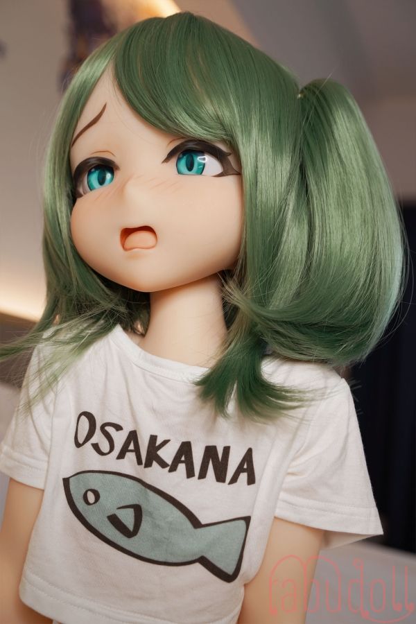  うっとり顔 アニメ 緑髪 セックス人形